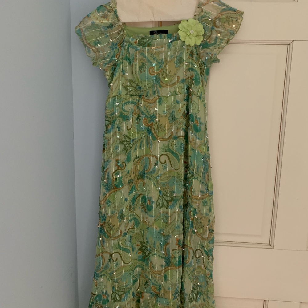 Speechless girls’ size 10 long green dress